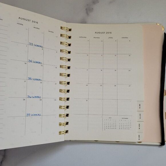 Kate Spade planner polka dot schedule organizer of - Picture 5 of 9